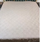 Restoration Hardware Hand-quilted Belgian Flax Linen Coverlet King. Fixed Price $125.00.