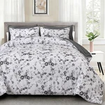 Luxudecor Floral Queen Comforter Set 7 Pieces Bed In Bag, Black Rose Romant.... Fixed Price $56.74.