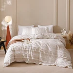 Houseri Tufted Comforter Queen Beige Jacquard Bedding Sets. Fixed Price $124.01.