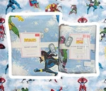 Pottery Barn Kids Glow-in-the-dark Marvel Comics Heroes Twin Duvet Cover & Sham. Fixed Price $114.99.