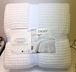 Dkny Pure King Comforter Set White Textured 3 Piece Bedding New. Fixed Price $119.95.