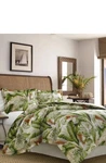 Tommy Bahama Palmiers 3 Piece Green Botanical Cotton Queen Comforter Set. Fixed Price $55.00.