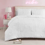 Juicy Couture Shaggy Faux Fur White King Comforter Set Soft And Cozy 3-PIECE. Fixed Price $113.59.