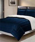 Swift Home Plush Faux Fur 3-PIECE Reversible Sherpa King Comforter Set T4101454. Fixed Price $69.99.
