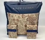 Ralph Lauren Anderson Paisley Floral Reversible Comforter Shams Set Neutral King. Fixed Price $585.00.