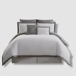 Truly Soft Everyday Gray Hotel Border 7-PC. Comforter Set, Full/queen. Fixed Price $49.00.