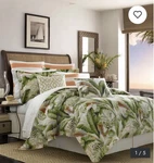 Tommy Bahama 3-PCE. King Duvet Cover Set- Botanical Palmiers Cp. $89. Fixed Price $74.99.