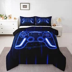 Erosebridal Video Game Comforter Set Full Size Controller Bedding K. Fixed Price $71.46.