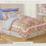 Dena Garden Floral Queen Duvet Set New Spring Blue Pink White Green Cotton Full. Fixed Price $128.00.