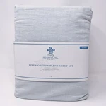 Rachel Ashwell Simply Shabby Chic Linen Cotton Blue Crochet Lace Sheet Set Queen. Fixed Price $325.00.