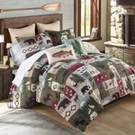 Donna Sharp Montana Forest Wildlife Rustic Lodge King 5-PC Comforter Set. Fixed Price $105.95.