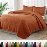 Luxury Bedspread Bedding Set 3 Piece Quilted Coverlet Throw Queen King Size. Fixed Price $28.99.