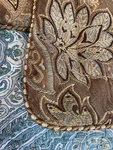 Croscill Pillow Shams (2) Jacobean Brown Blue Beige Villa Luxury Paisely Floral. Fixed Price $35.00.