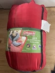 Coleman Montauk Sleeping Bag 20F King Size 39" X 81" Plaid Flannel Interior. Fixed Price $55.00.