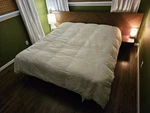 Eddie Bauer 106"X98" California King Oversized Down Comforter. Fixed Price $100.00.