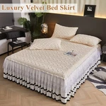 3PCS Ruffle Skirt Bedspread Set Chic Farmhouse Bedding W/ 2 Pillowcase. Fixed Price $38.99.