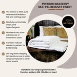 Mulberry Silk-filled Duvet Insert. Summer. Premium. All Bed Sizes. Fixed Price $199.95.