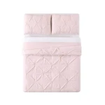 Truly Soft Everyday CS1969BSFQ-1500 Pleated Comforter Set, Blush, Full/queen. Fixed Price $90.25.