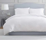Martha Stewart Queen Comforter Set, Naturally Soft Cotton-rich Jacquard Bed.... Fixed Price $163.27.