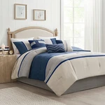 Madison Park 7 Piece Fashion Faux Suede Comforter Set Queen King Size Bed. Fixed Price $220.99.