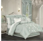 Royal Court Spring Garden 4-PC. Comforter Set, Queen Spa. Fixed Price $189.00.