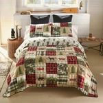 Donna Sharp Cedar Lodge Woodland Wildlife Lightweight King 3 Quilt Set. Fixed Price $103.00.