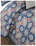 New Ralph Lauren Archer Foulard Full / Queen Size Comforter Navy Blue Msrp $475. Fixed Price $199.00.