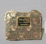 Disney Loungefly Gold Minnie Mouse Sequin Wallet Ears. Fixed Price $60.00.