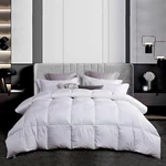 White Down Feather Comforter Queen Size - 600 Fill Power 100% Cotton Duvet. Fixed Price $196.99.
