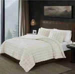 Last One! Frye Luxury Bubble Faux Fur Ivory Comforter 3 Pc Set King Brand New. Fixed Price $249.99.