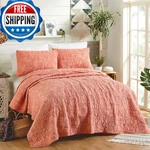 Jungalow Hamsa 3-PIECE Set Lightweight Coverlet & Quilted Bedding. Fixed Price $102.49.