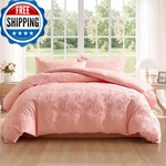 Jameswish 7 Pieces Bow Comforter Set Girls Kids Pink Tufted Boho Bedding. Fixed Price $99.73.
