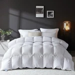 Lovsoul Goose Feather Down Fiber Comforter Queen Size, 100% Organic Cotton .... Fixed Price $123.46.