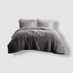 Intelligent Design Gray Brielle Faux Fur 3-PC. Comforter Mini Set King/cal. Fixed Price $54.00.
