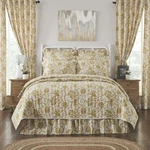 Quilt Dorset Gold Floral Luxury King Farmhouse 120WX105L Bedding Vhc Brands. Fixed Price $209.95.