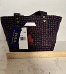 New Polo Ralph Lauren Small Corduroy Tote Bag Floral Print Navy Pink Pony. Fixed Price $69.99.