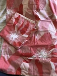 Pair Coral Large Flower Cotton Trina Turk King Pillow Shams Nwot. Fixed Price $29.99.