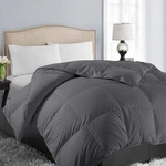 Easeland Size Down Alternative Comforter - Quilted Queen, Dark Grey. Fixed Price $66.63.