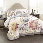 Lush Decor Aster Comforter Flower Pattern Reversible 5 Piece Lightweight. Fixed Price $108.86.