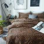 Mixinni Leopard Print Duvet Cover Queen Size Long Staple Cotton Bedding Se. Fixed Price $106.36.