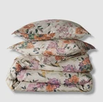 Sky Beige 300 Thread Count Harper Floral Comforter Cover 2PC Set, Twin. Fixed Price $67.50.