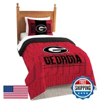 Northwest Ncaa Georgia Bulldogs Comforter And Sham Set Twin Modern Take. Fixed Price $135.94.