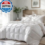 Beautyrest Goose Feather Down Fiber Comforter Twin Size All Season Hotel. Fixed Price $108.93.