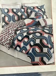 Trina Turk "coastline Ikat 4PC King Duvet Standard/euro Sham Multi Color Nip. Fixed Price $176.43.