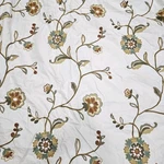 Harbor House Crewel Embroidered Floral Luxury Cotton King Comforter Sage Trim. Fixed Price $329.99.