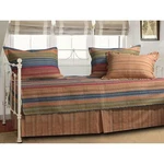 Reversible 5-PIECE Daybed Bedding Set With Bed-skirt And Three Pillow Shams. Fixed Price $316.63.