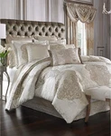 J. Queen New York Scala California King 4 Piece Comforter Set Gold. Fixed Price $471.99.