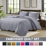 Lightweight Summer Bedspread Sets Soft Reversible Quilt Bedding Twin Queen King. Fixed Price $21.99.