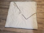 Ikea Mysa 356+ Comforter Queen 86" White With Blue Stripe Border. Fixed Price $32.97.