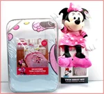 5 Pieces - Disney Minnie Mouse Comforter + Sheet Set Plush Doll Twin. Fixed Price $147.95.